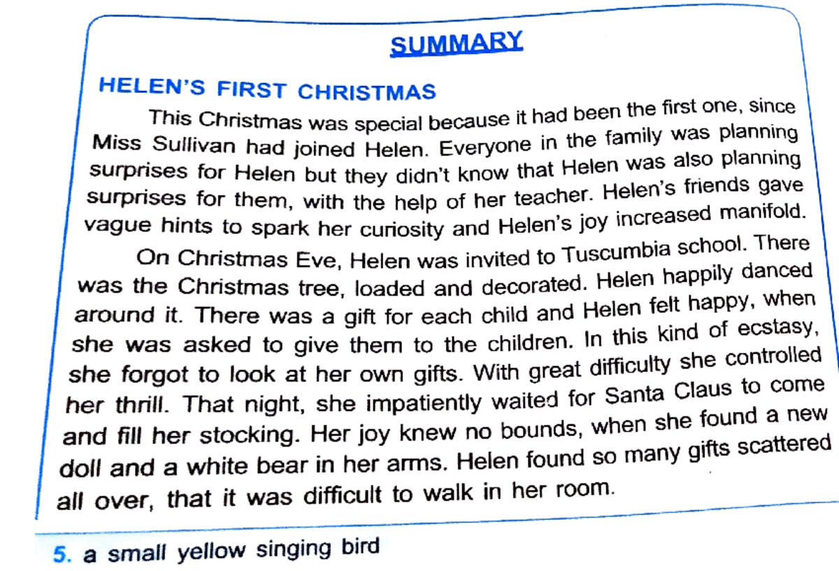 Hellen's Chapter8 Hellen keller life story SUMMARY HELEN'S FIRST