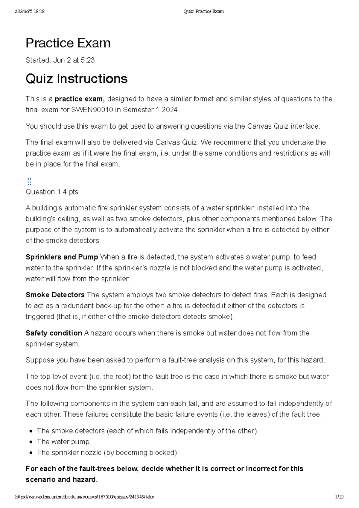 Quiz Practice Exam - Practice Exam Started: Jun 2 at 5: Quiz ...