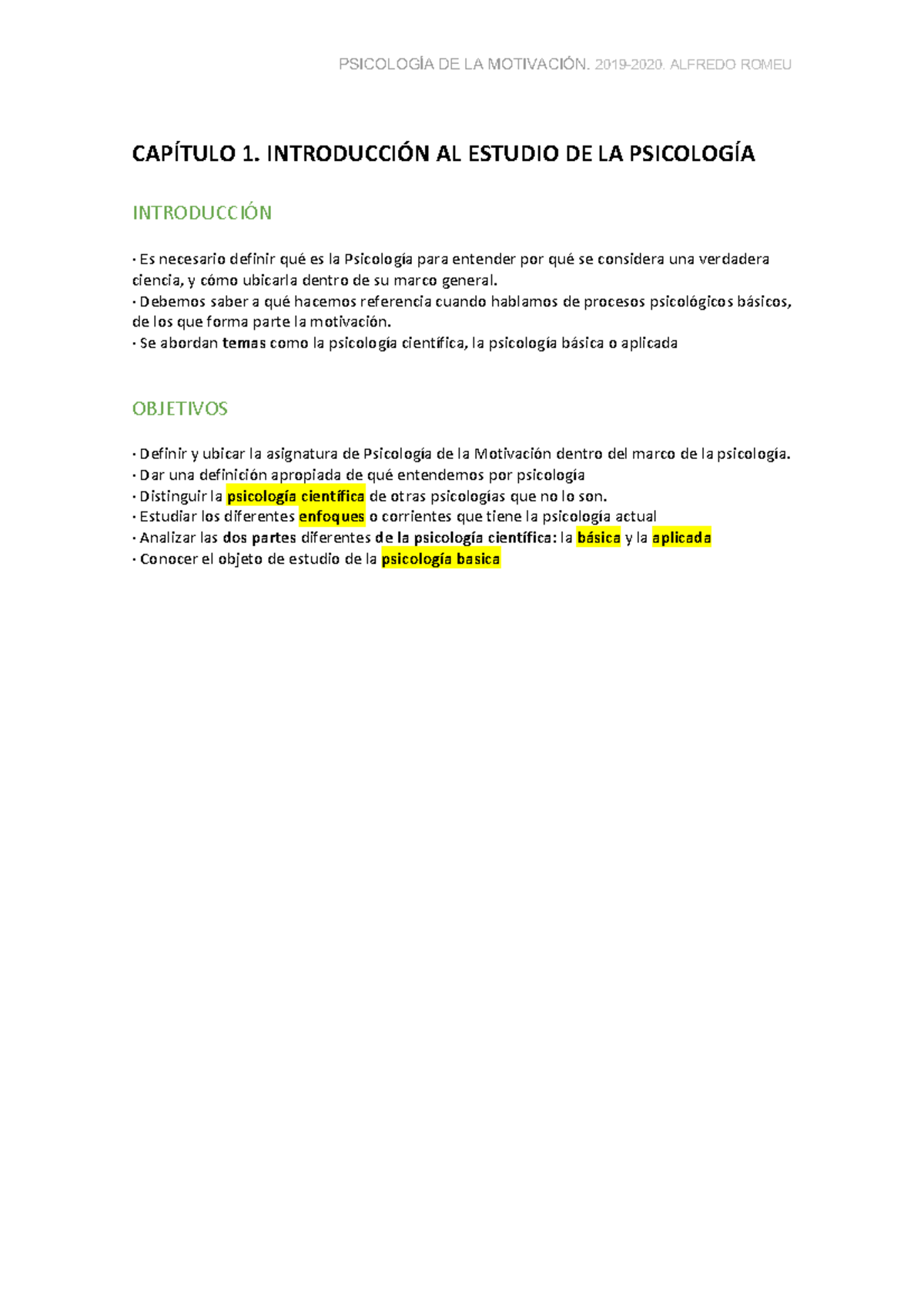 Tema 1 - Introducción al estudio de la Psicología - Warning: TT ...