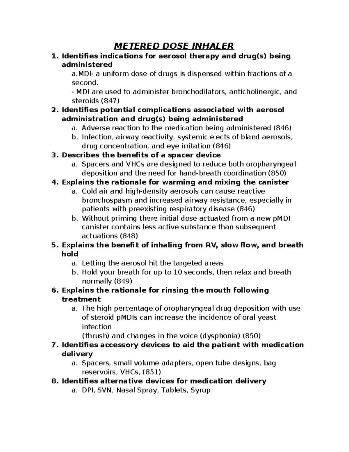 Data Arc Drug Administration and CPT - METERED DOSE INHALER 1 ...