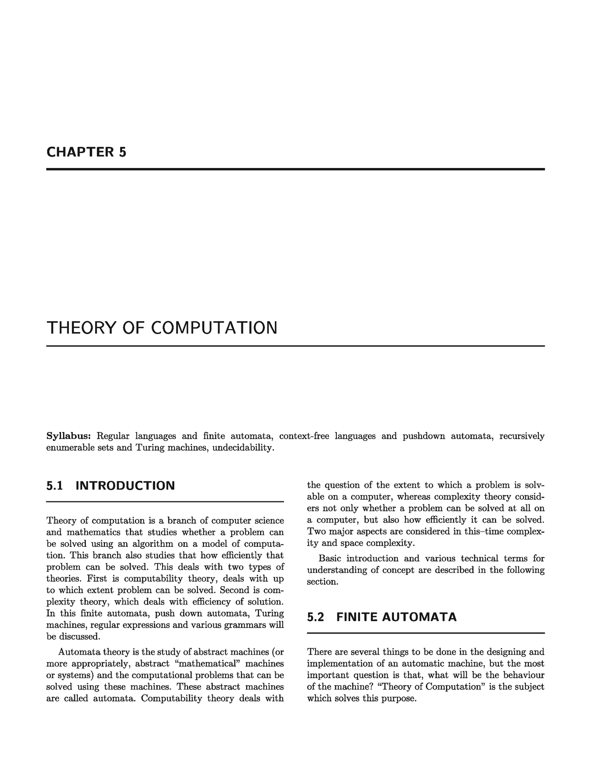 Toc Alone Notes On 29th October - Theory Of Computation - Studocu