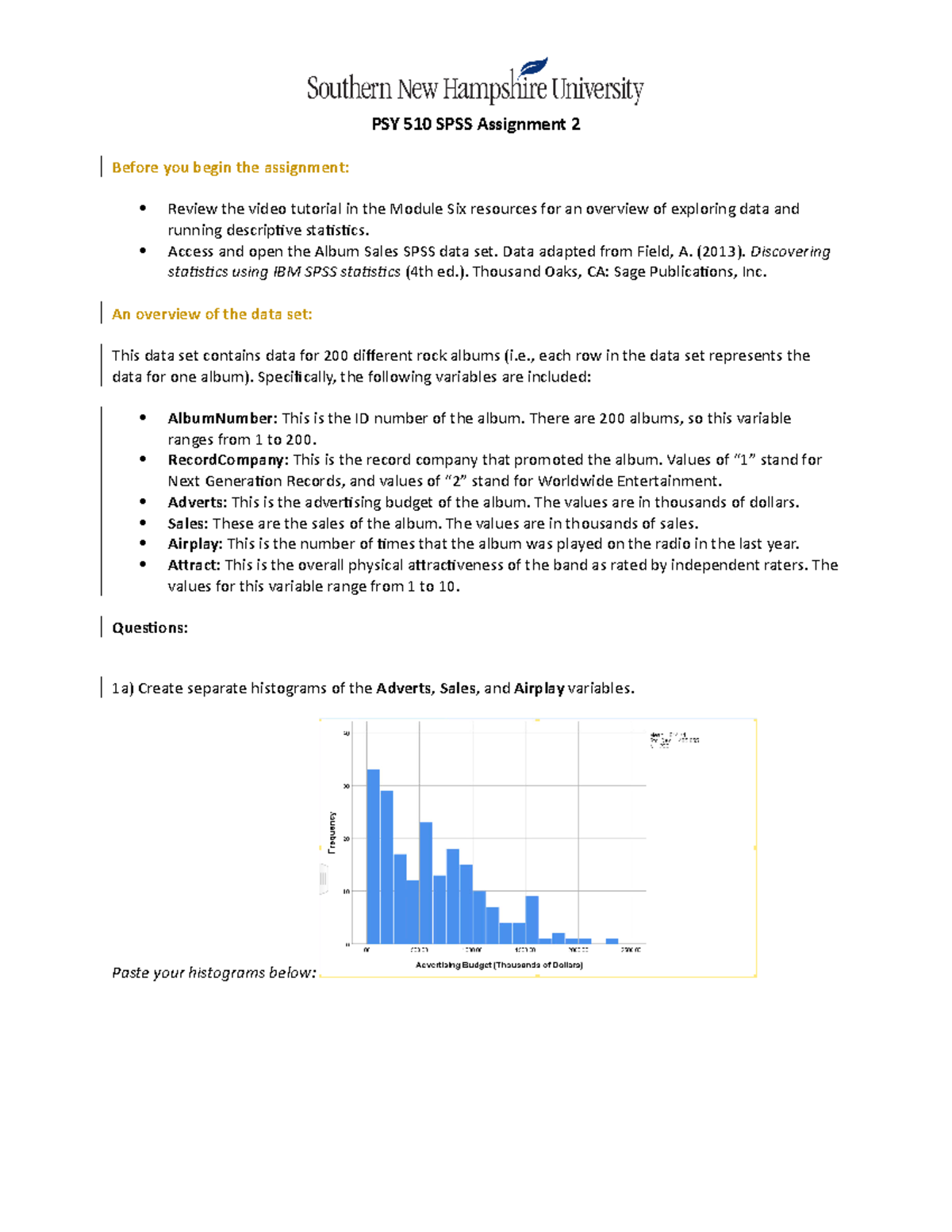 spss assignment 2