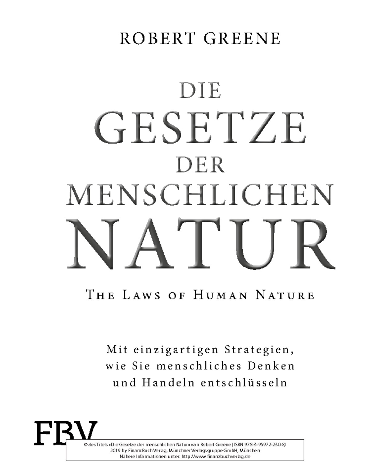 die gesetze der menschlichen natur