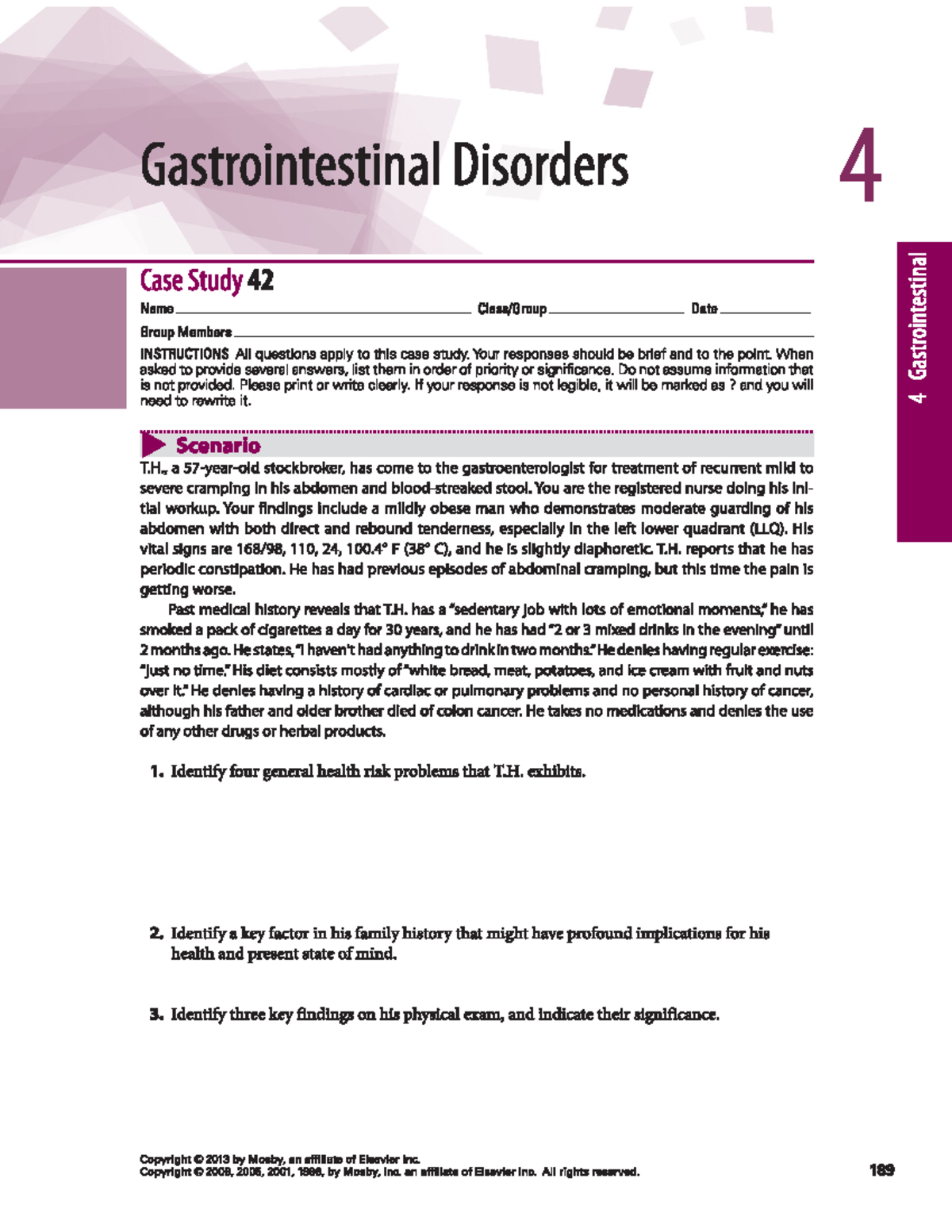 chapter 03 case study managing gi discomfort