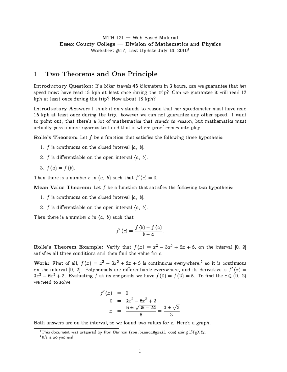 Mth.121 - Math notes - MTH 121 — Web Based Material Essex County ...
