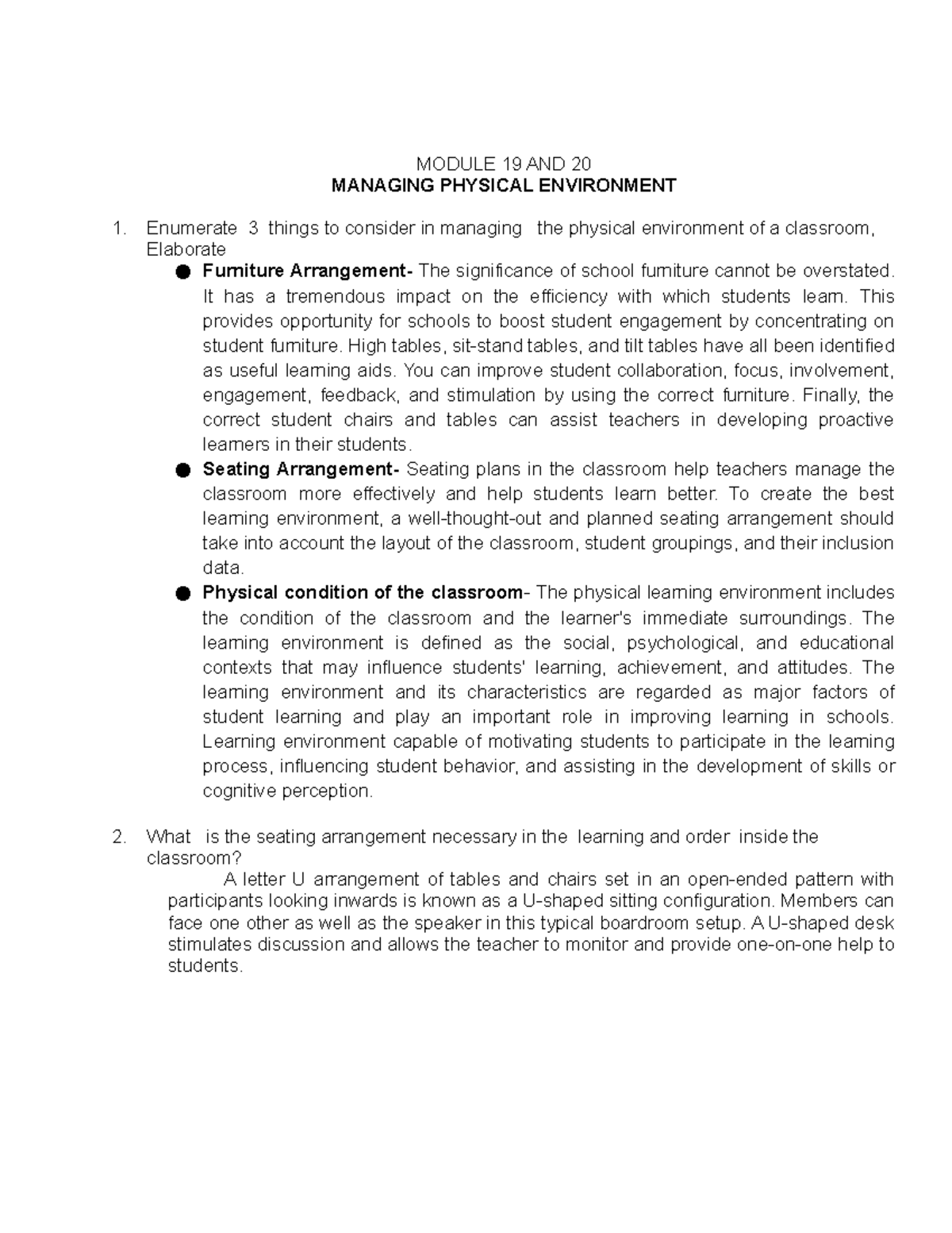 Psthe Modules 19 AND 20 - PRINCIPLES AND STRATEGIES OF TEACHING ...