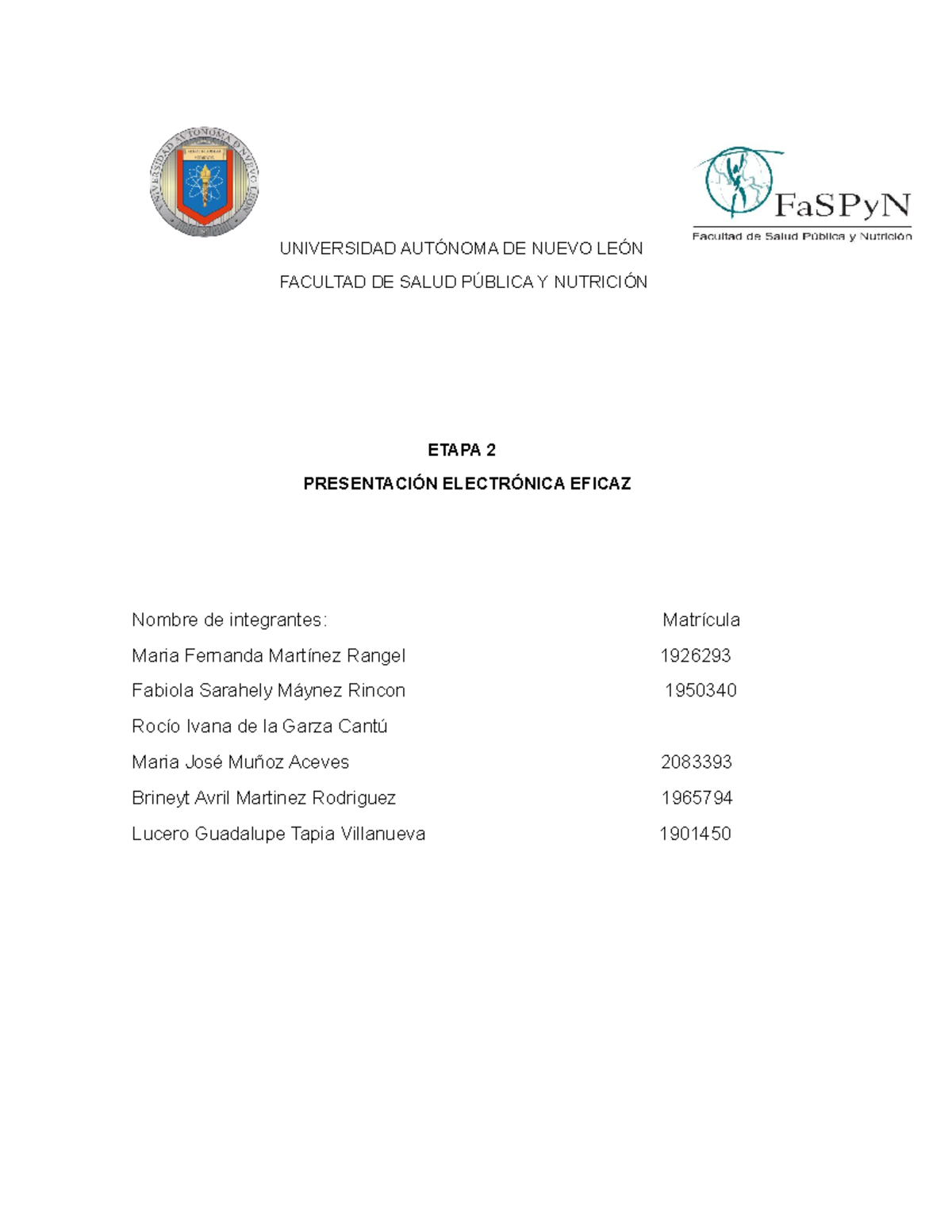 Atipresentacion Actividad Donde Vienen Conceptos Universidad AutÓnoma De Nuevo LeÓn Facultad 1532