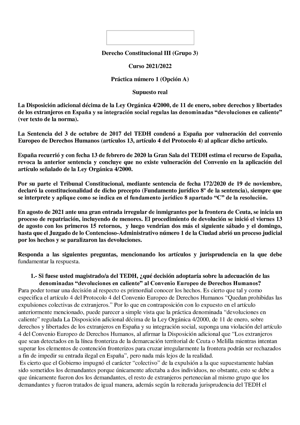 Práctica 1 Curso 2021-22 (Opción A) 2 - MATÍAS GONZÁLEZ BEUX. Derecho ...