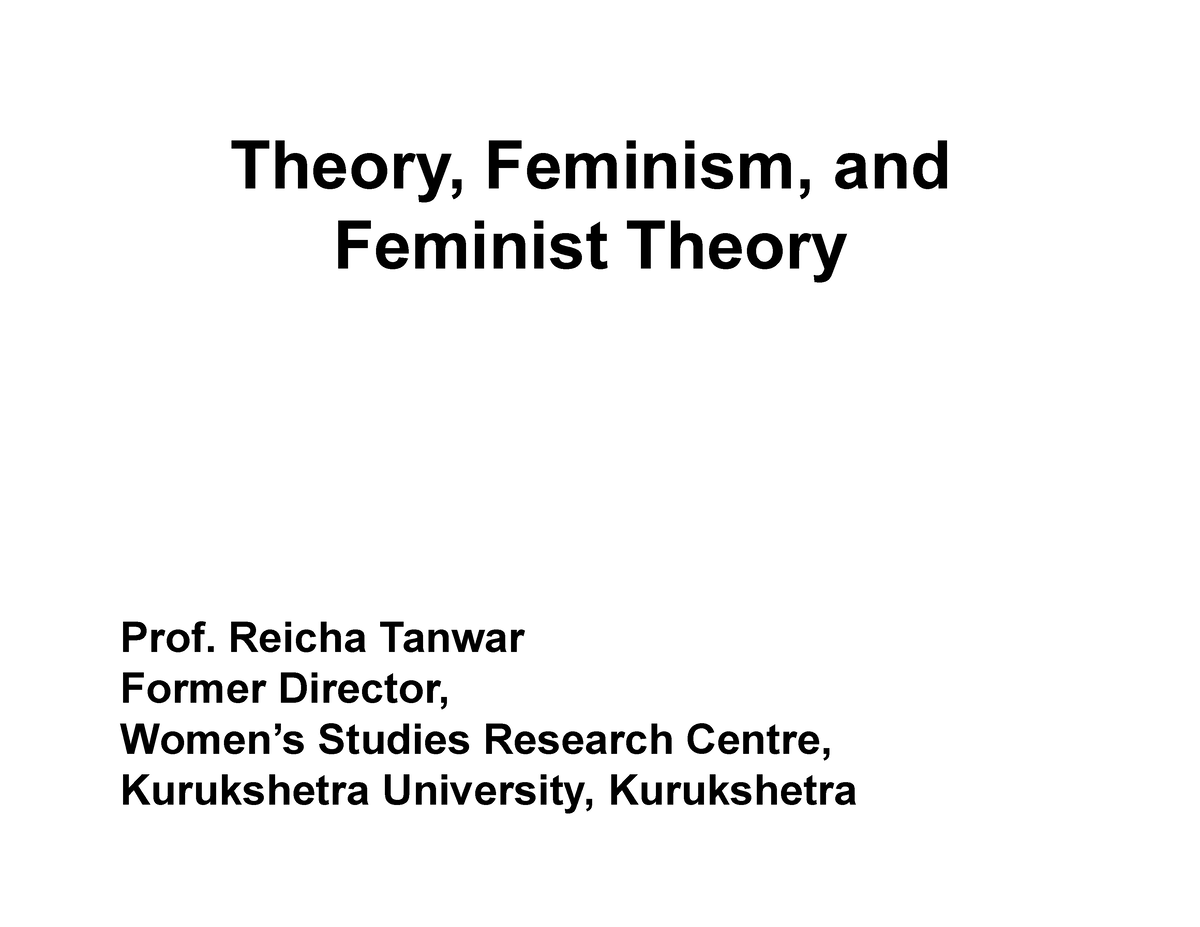 feminist theory sociology essay