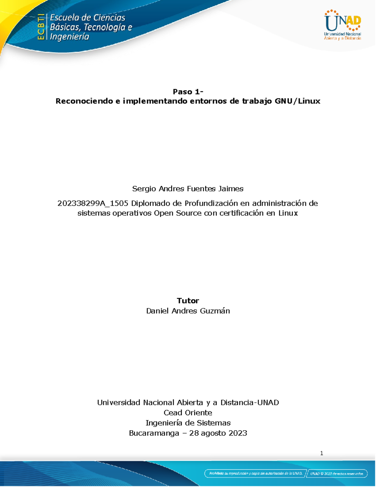 Paso1 Reconociendo e implementando entornos de trabajo GNULinux ...