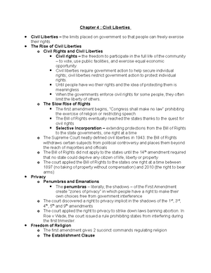 Chapter 1 Notes - The Spirit of American Politics - Chapter 1: Ideas ...