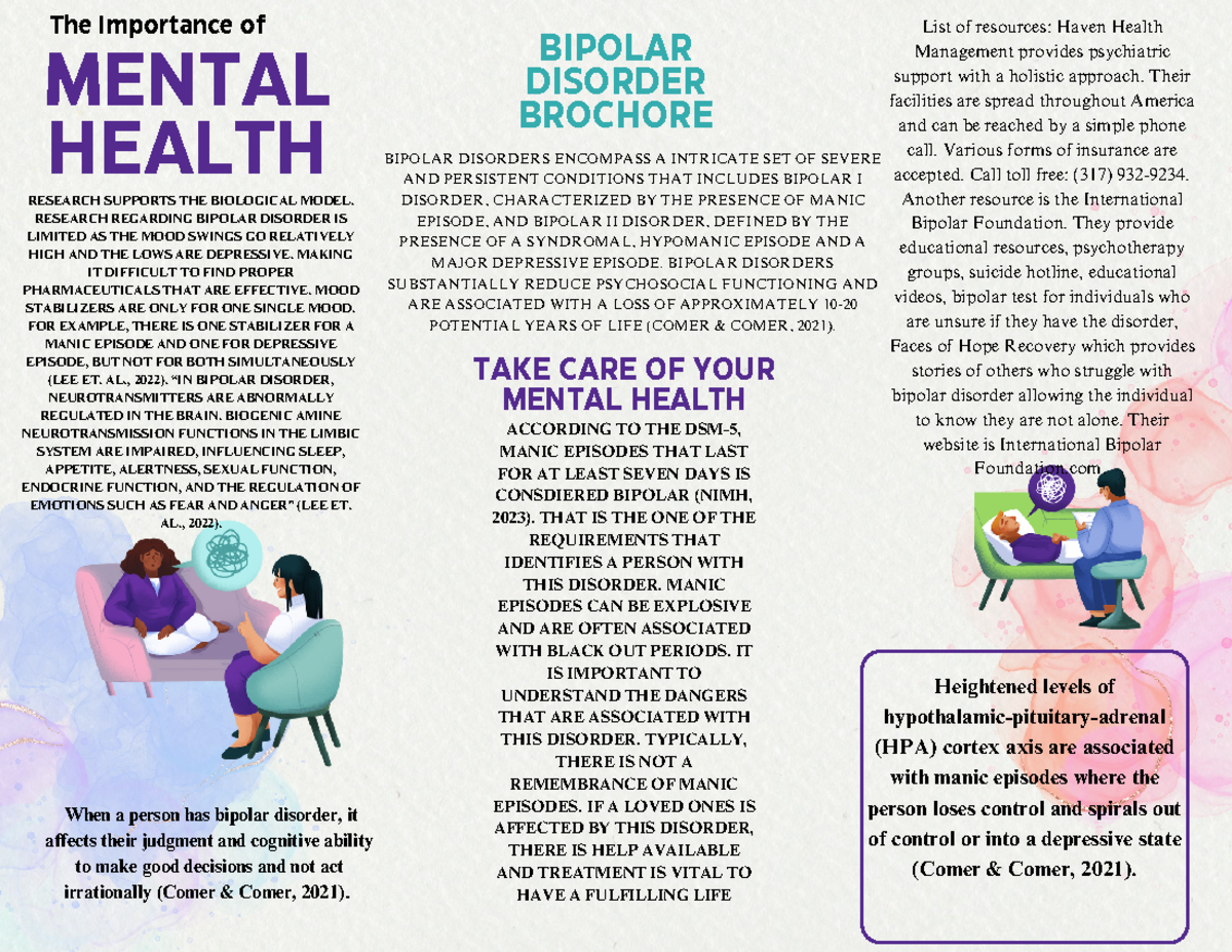 Bipolar Disorder Brochore - Heightened Levels Of Hypothalamic-pituitary 