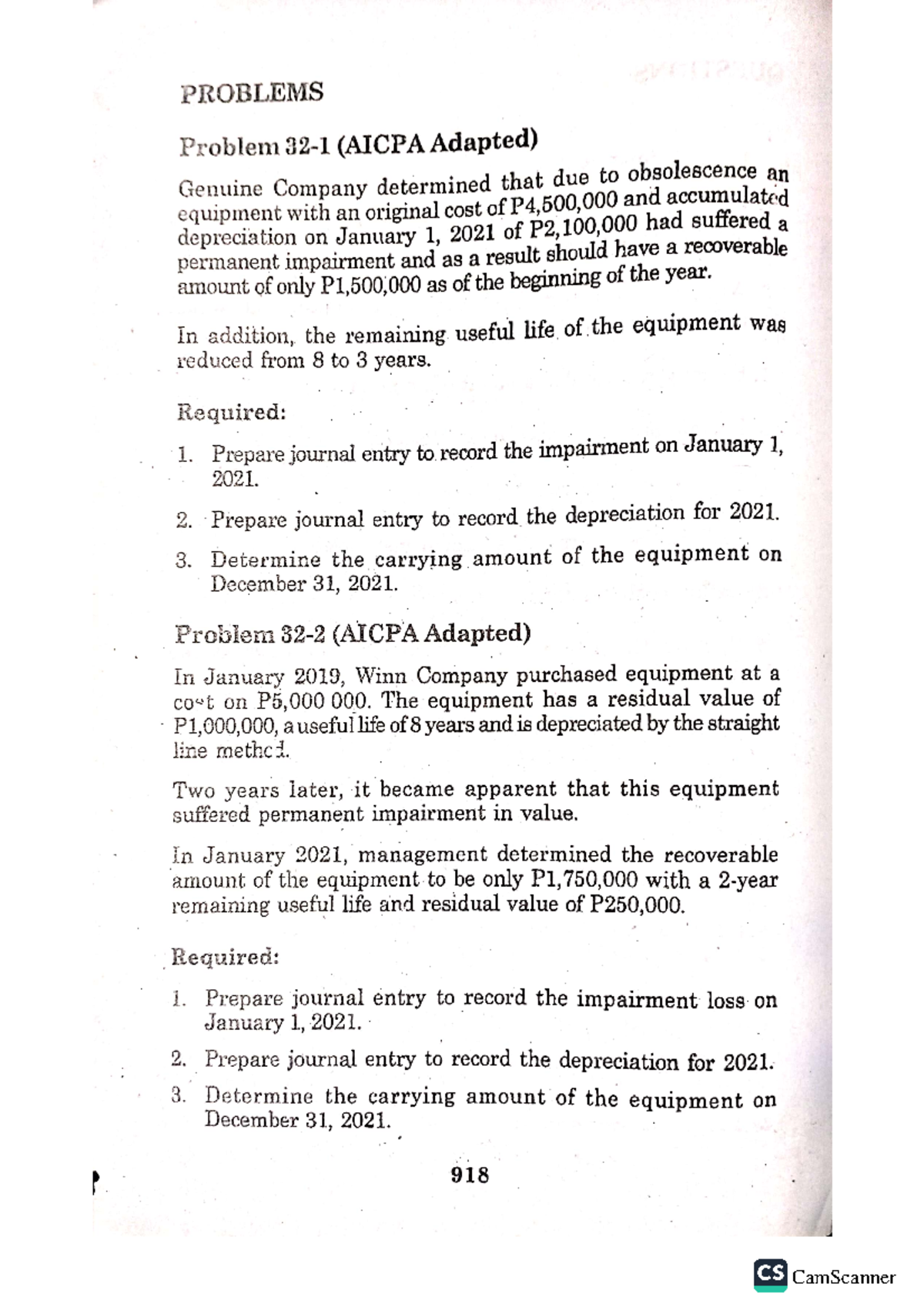 Problem 32 - Intermediate Accounting (Volume One) 2021 Edition Author ...