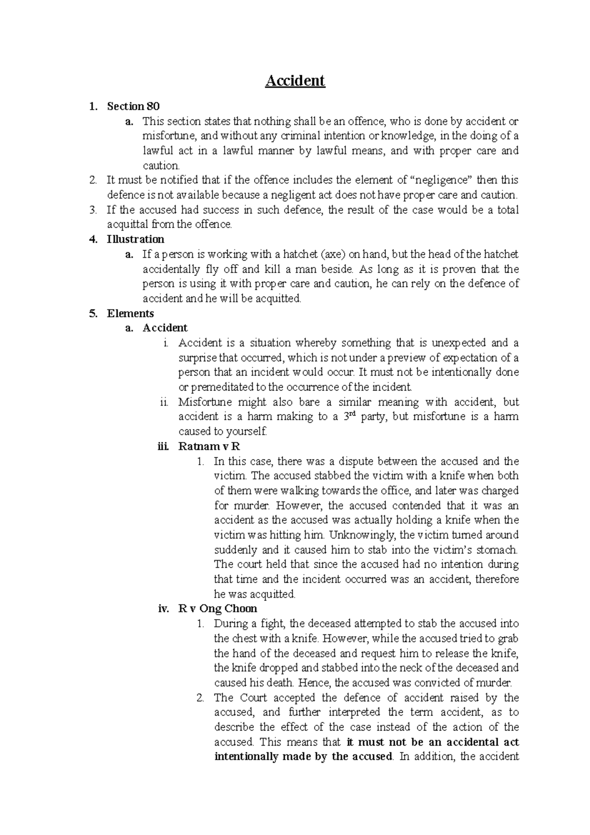 chapter-for-accident-law-of-torts-ii-simple-summaries-notes