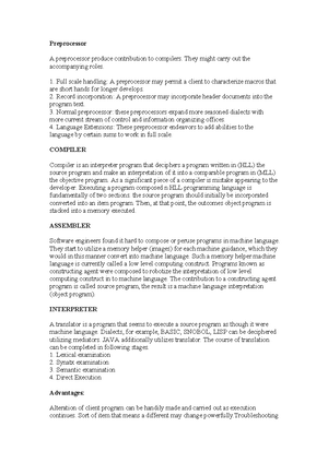 M1 - compiler design chapter 1 - Module 1 Compiler A compiler is a ...