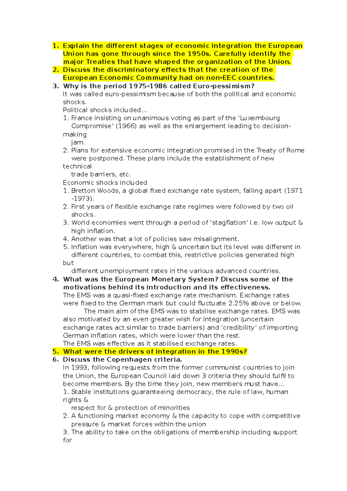 final-questions-explain-the-different-stages-of-economic-integration