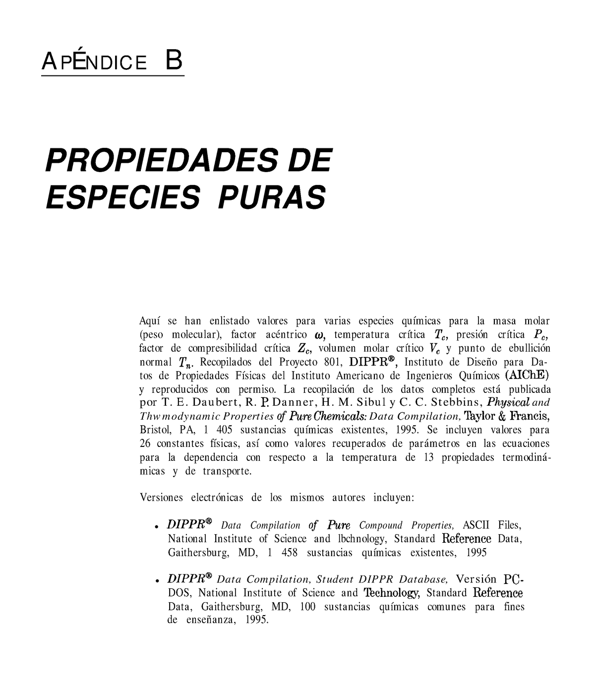 Apendice B (1) - Apéndice B Para Fluidos - APÉNDICE B PROPIEDADES DE ...