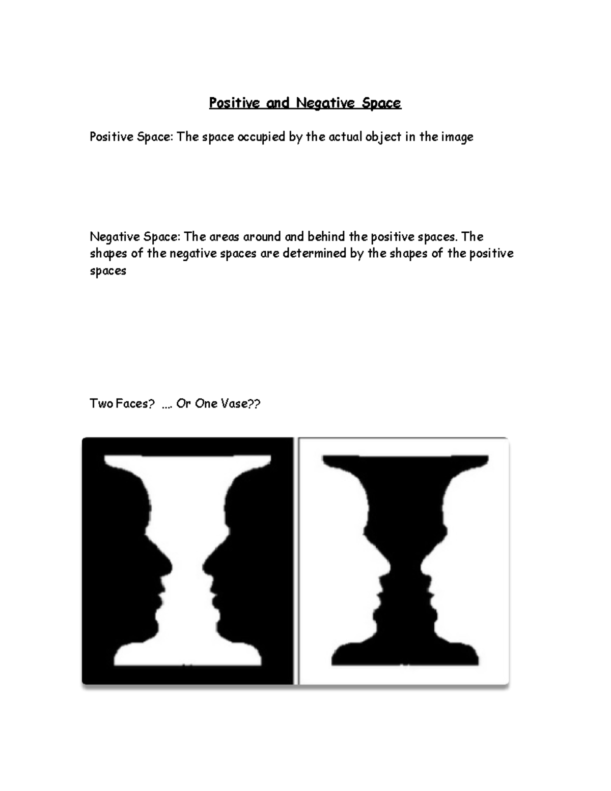 Solutions Of Positive And Negative Space Worksheet Pdf Positive And Negative Space Positive 0076