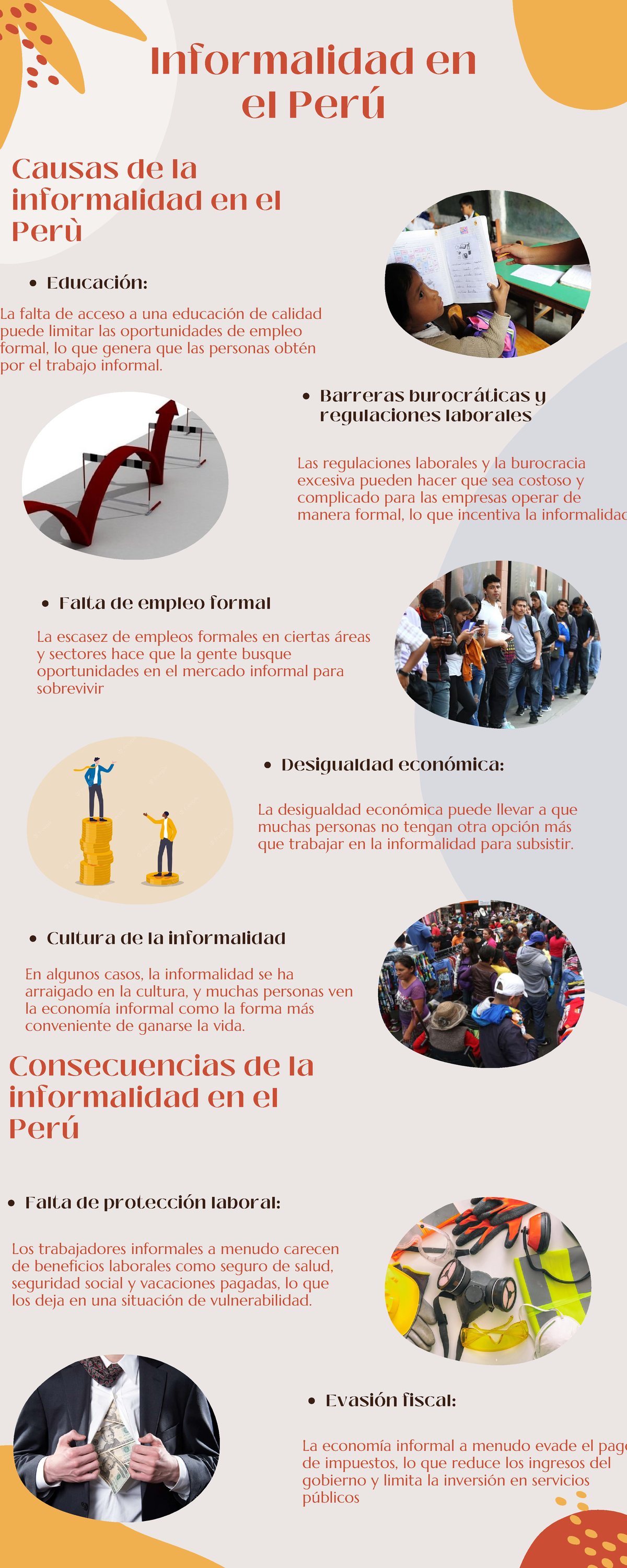 Informalidad en el PERU - Informalidad en el Perú Causas de la ...