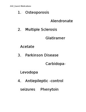 AH2- Exam 3 practice questions - Here are multiple-choice questions for ...