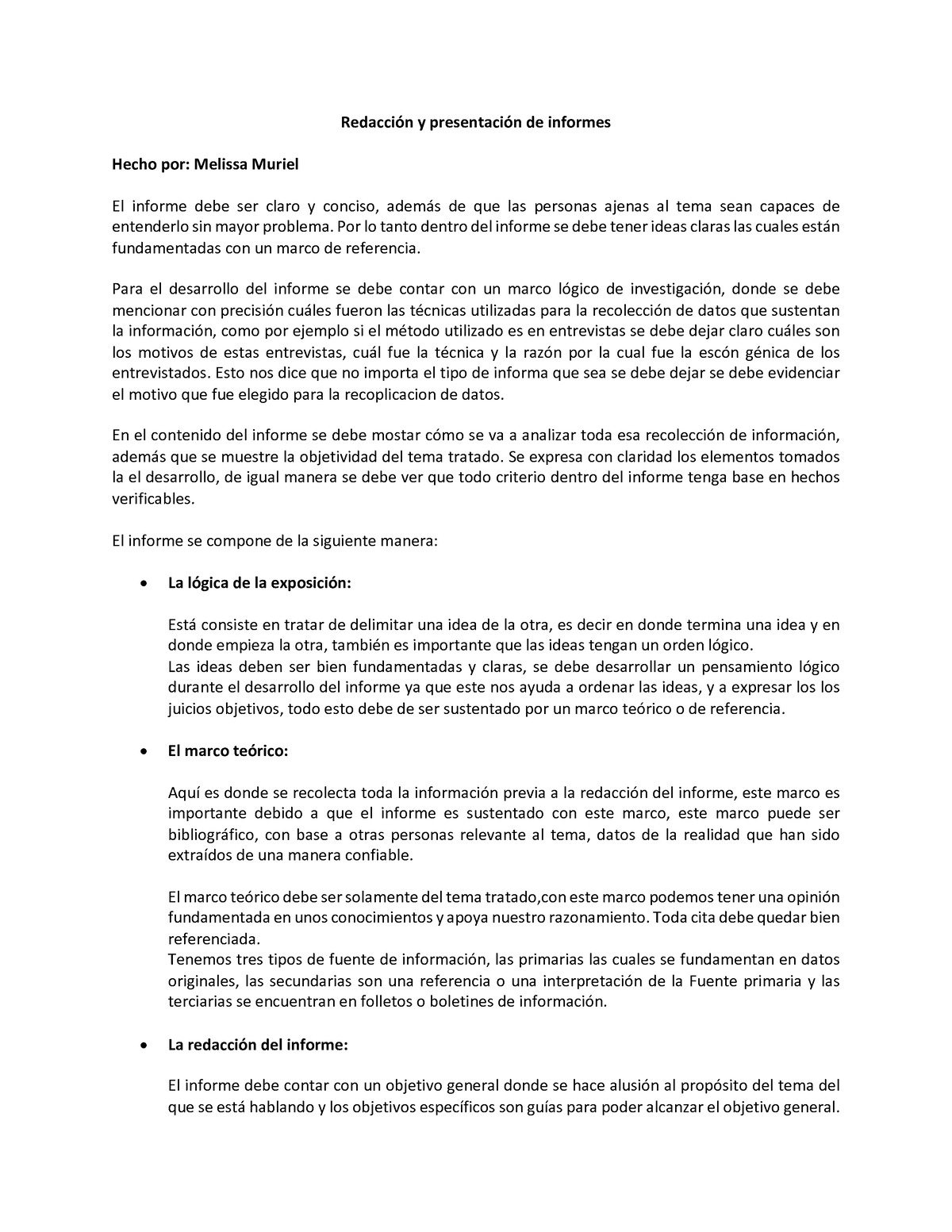 Síntesis Redacción Y Presentación De Informes Redacción Y Presentación De Informes