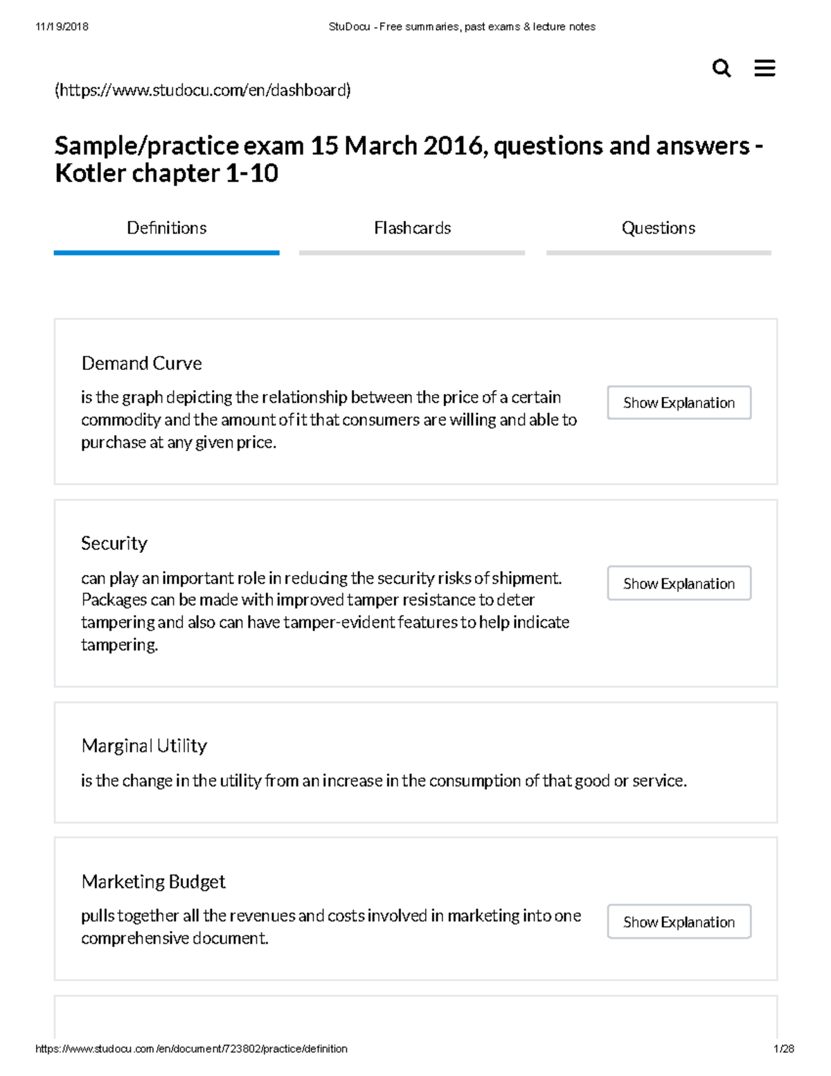 394268035 Stu Docu Free summaries past exams lecture notes pdf - Sample ...