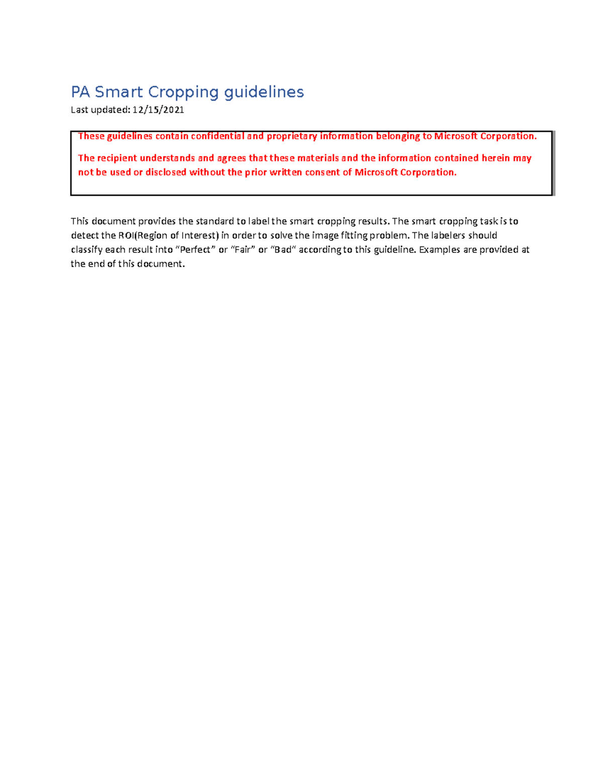 PA Smart Cropping guidelines - The smart cropping task is to detect the ...