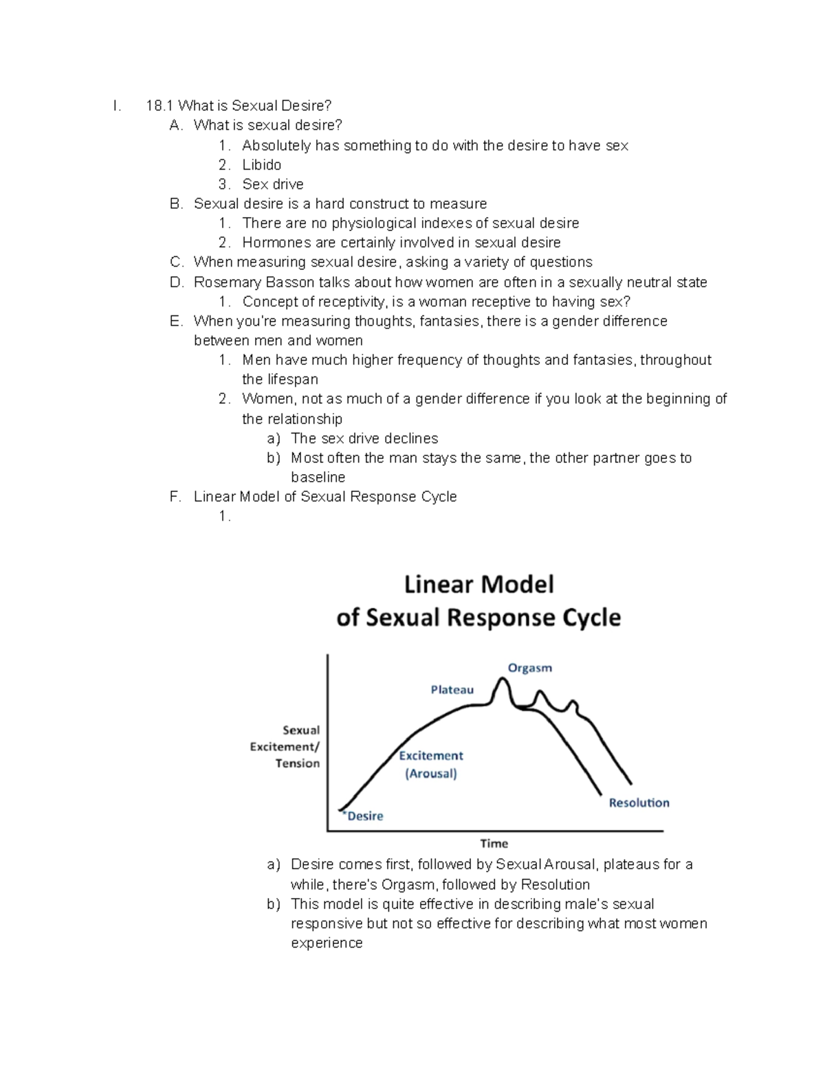 Section 4 Notes - I. 18 What is Sexual Desire? A. What is sexual desire? 1.  Absolutely has something - Studocu