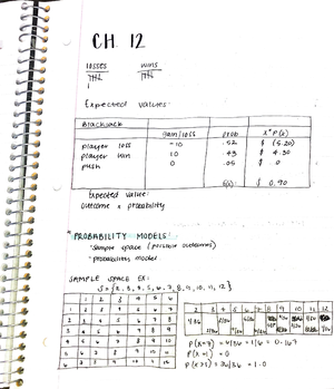 STAT-130 Elementary Statistics Lecture Notes - STAT-130 - Studocu