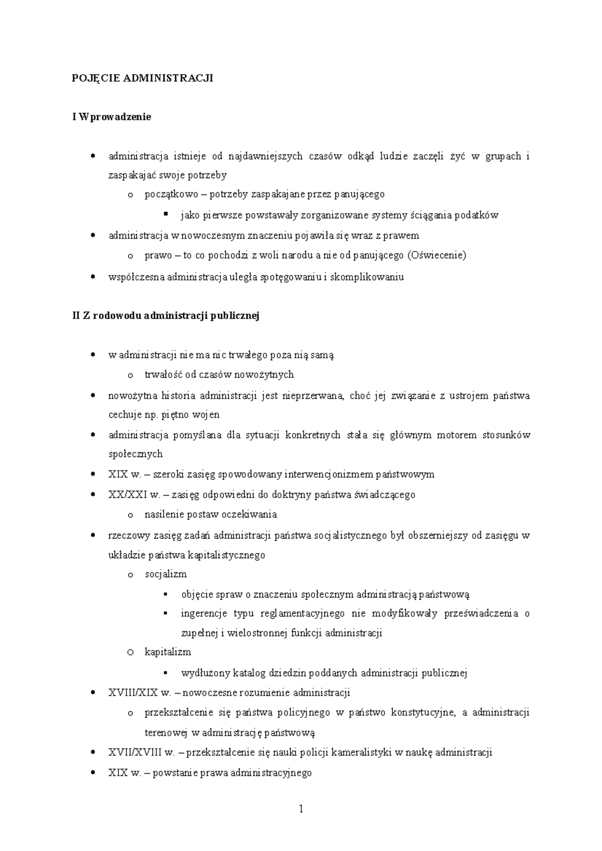 Boć Jan - Prawo administracyjne Skrypt - POJĘCIE ADMINISTRACJI I