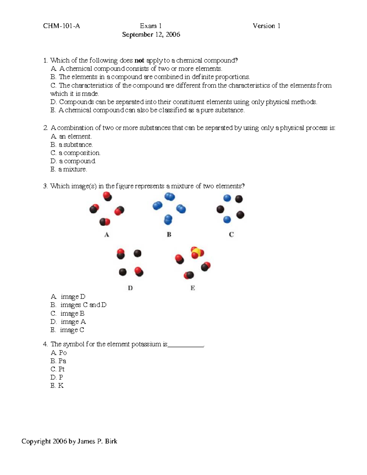 CHM113-exam 1 prep - lol - September 12, 2006 Which of the following ...