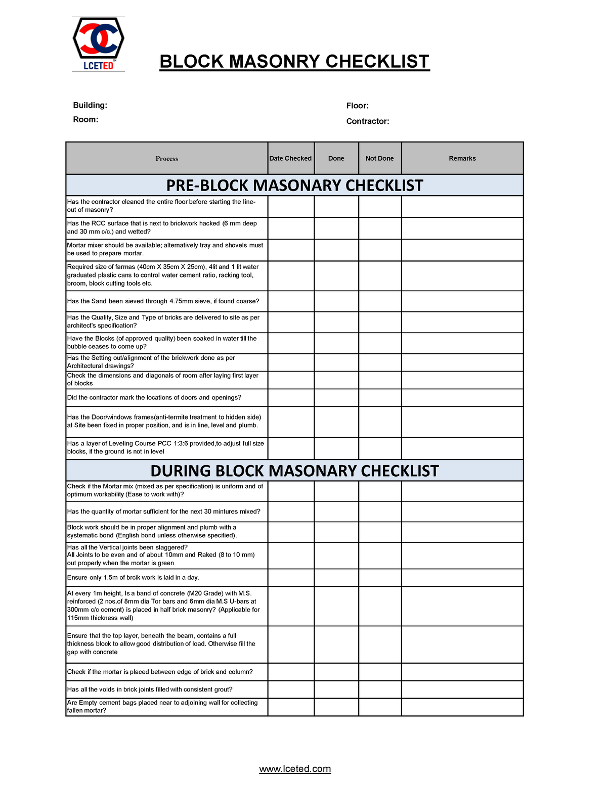 blockwork-checklist-process-date-checked-done-not-done-remarks-pre