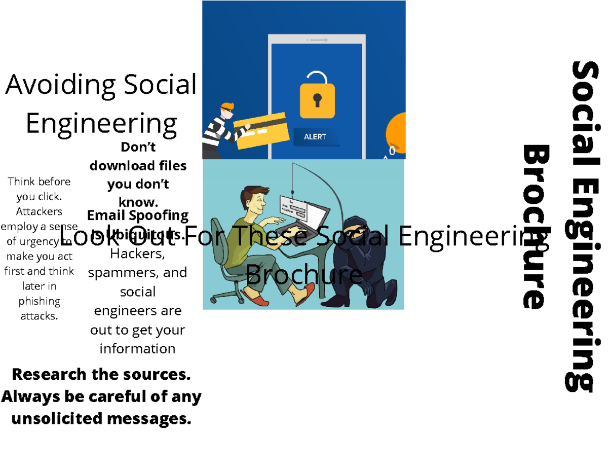 Social Engineering Brochure - Social Engineering Brochure Avoiding ...
