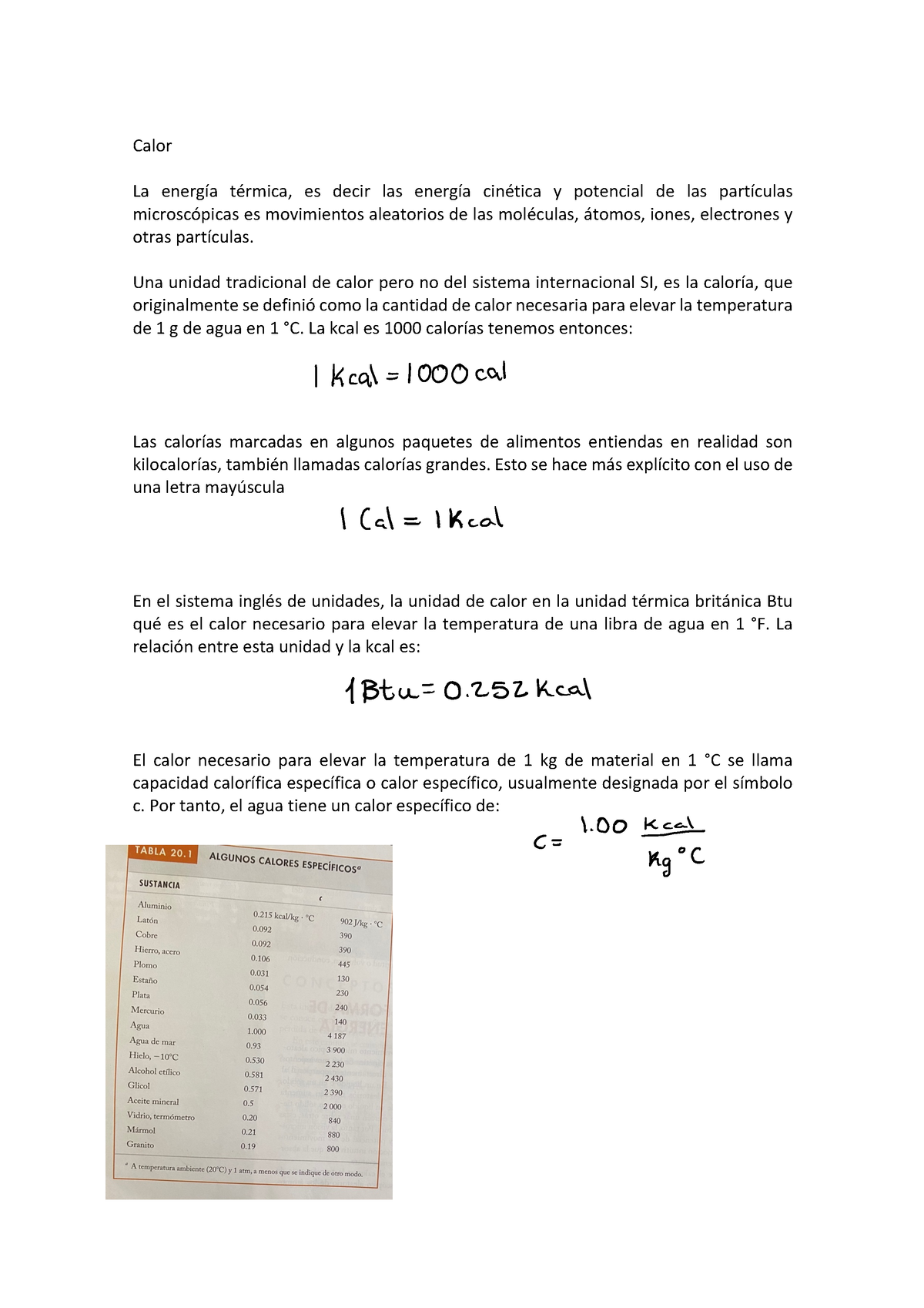 Calor Ejercicios Resueltos De Física General - Calor La Energía Térmica ...