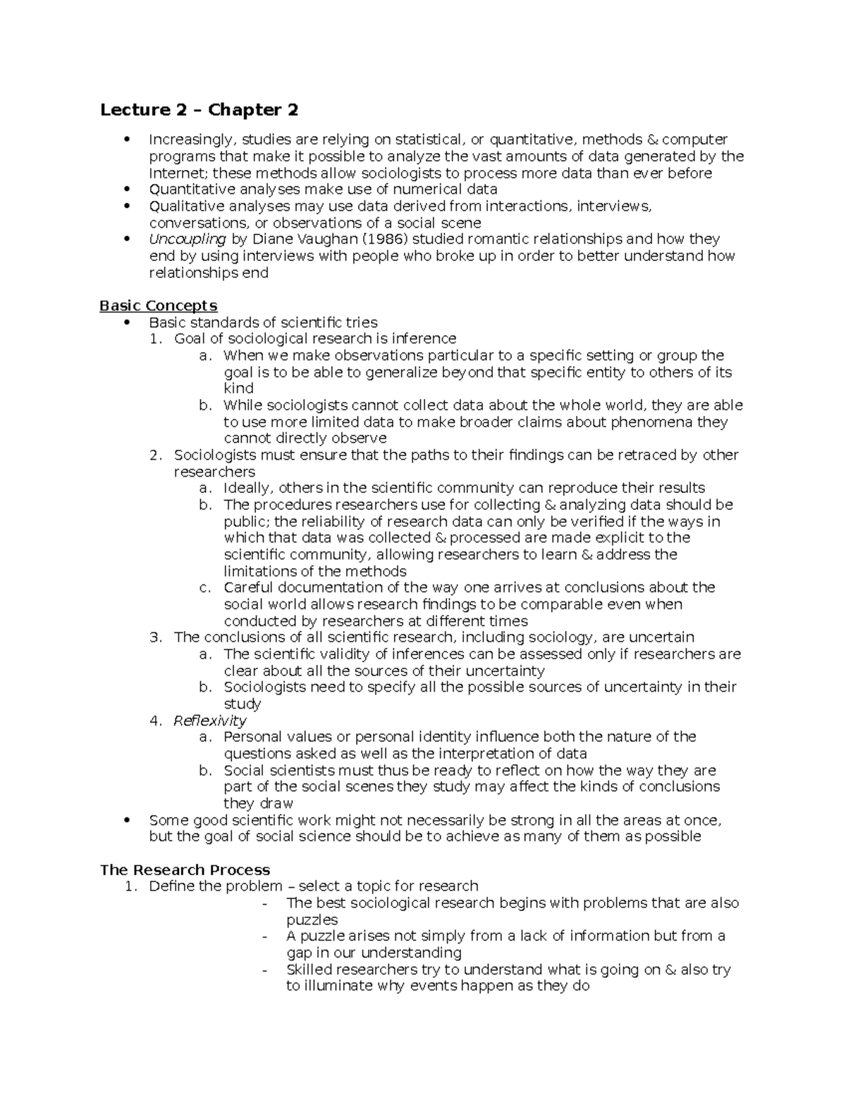 Lecture 2 Chapter 2 Textbook Outline - Lecture 2 – Chapter 2 ...