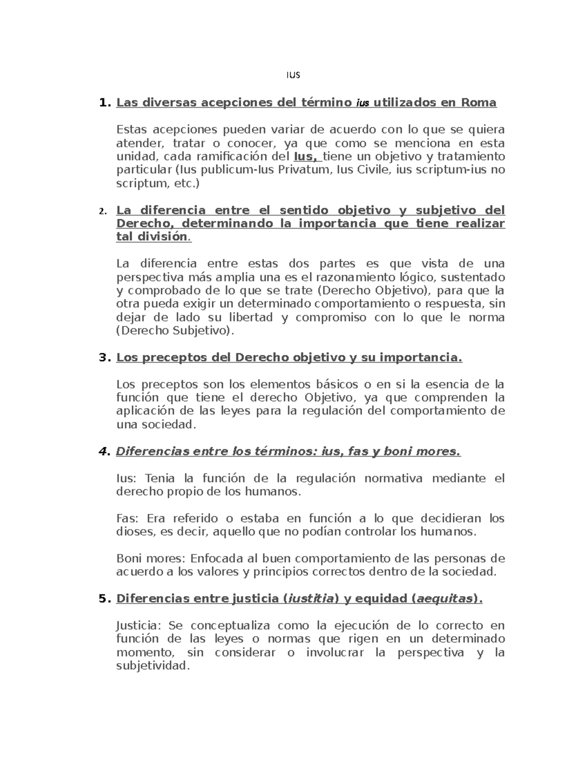 Definicion DEL IUS IUS 1 diversas