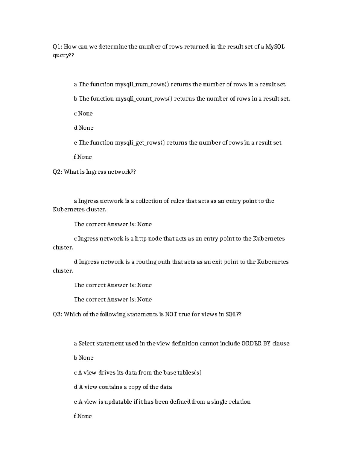 1 Notes for PCTI - Q1: How can we determine the number of rows returned ...