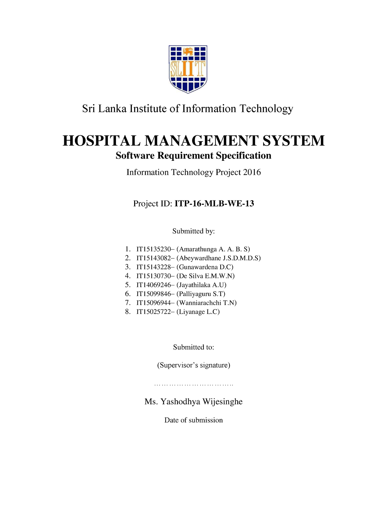 hospital-management-system-software-requ-sri-lanka-institute-of