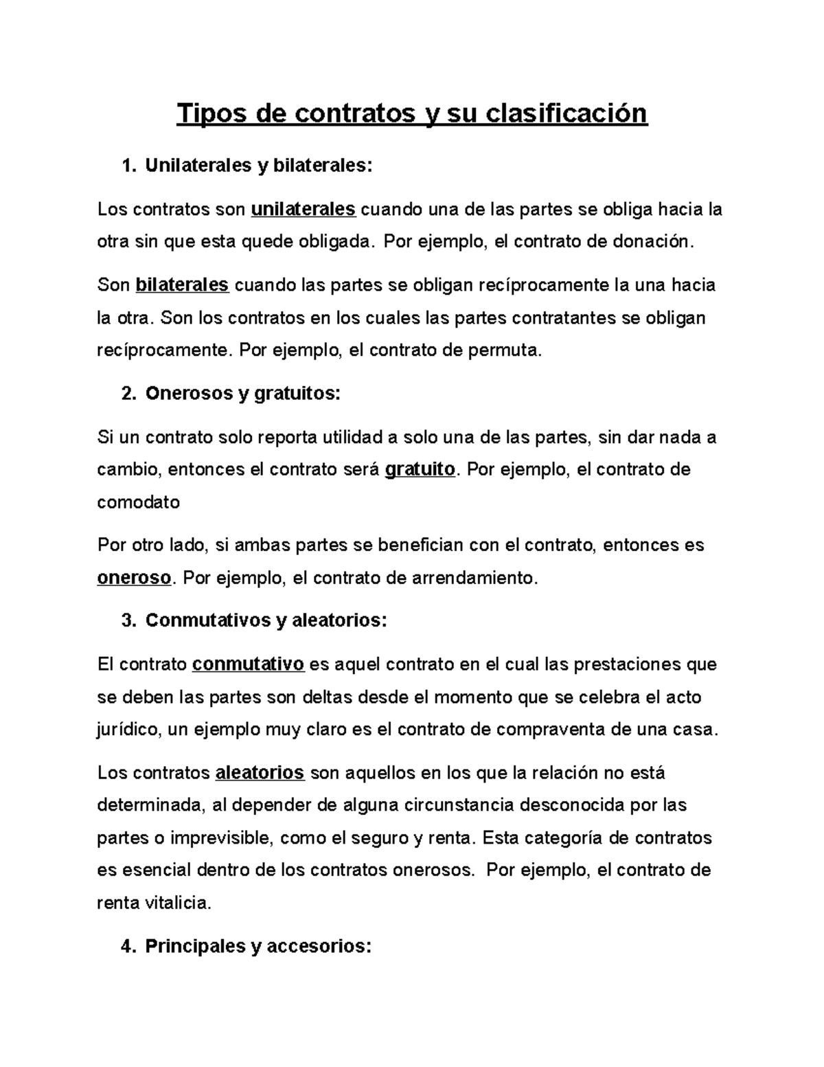 Clasificacion - Derecho Facultad De Derecho UABC, Contratos De Derecho ...