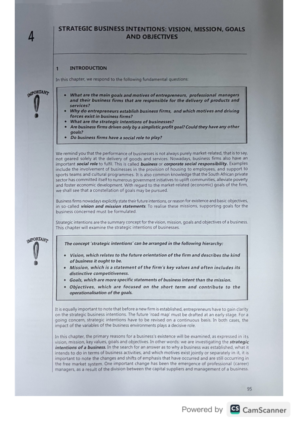 Business ch4 - Notes - EB121 - Studocu