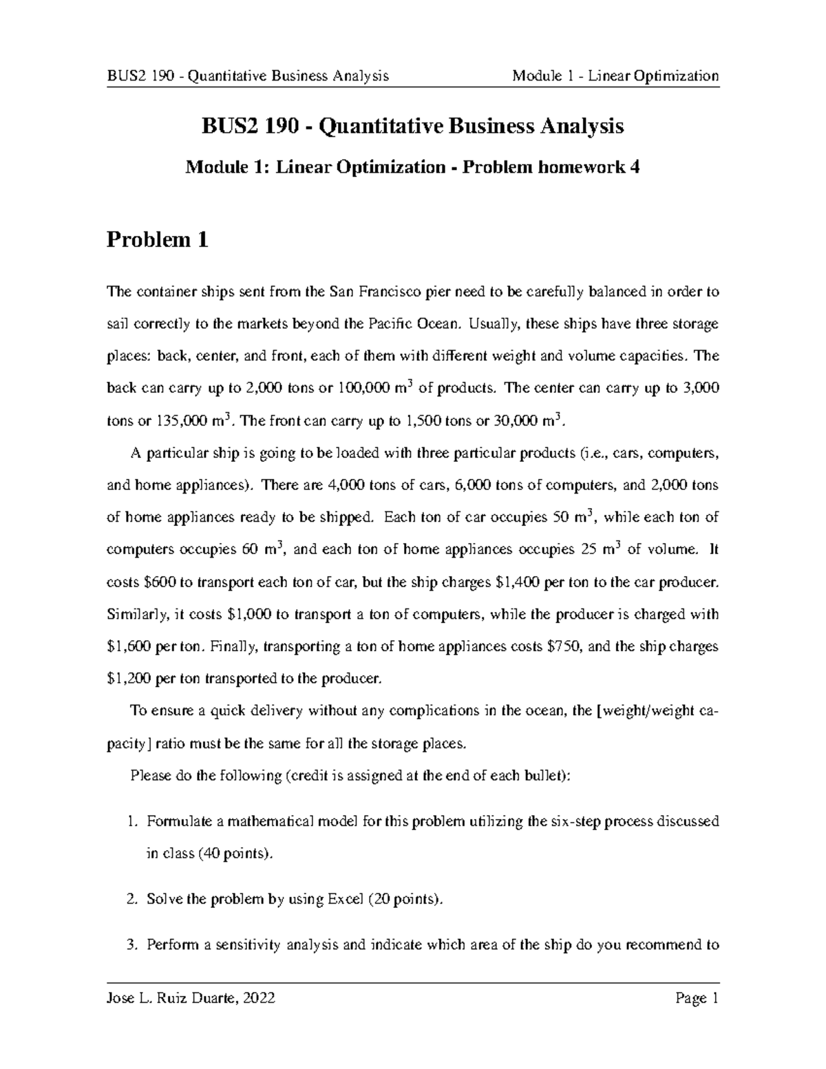 BUS2-190 LO-PHW4 - BUS2-190 LO-PHW4 - BUS2 190 - Quantitative Business ...