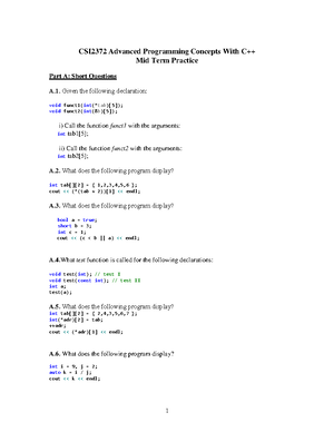 CSI2372 Final Quiz Notes - Lecture 12: Callable Objects and Modern C++ ...