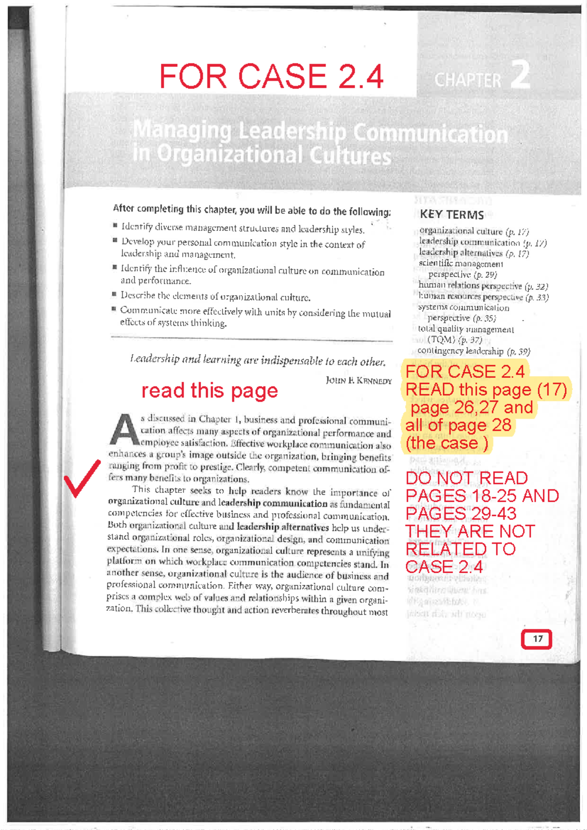 Chapter 2 case 2 - read this page FOR CASE 2. FOR CASE 2. READ this ...