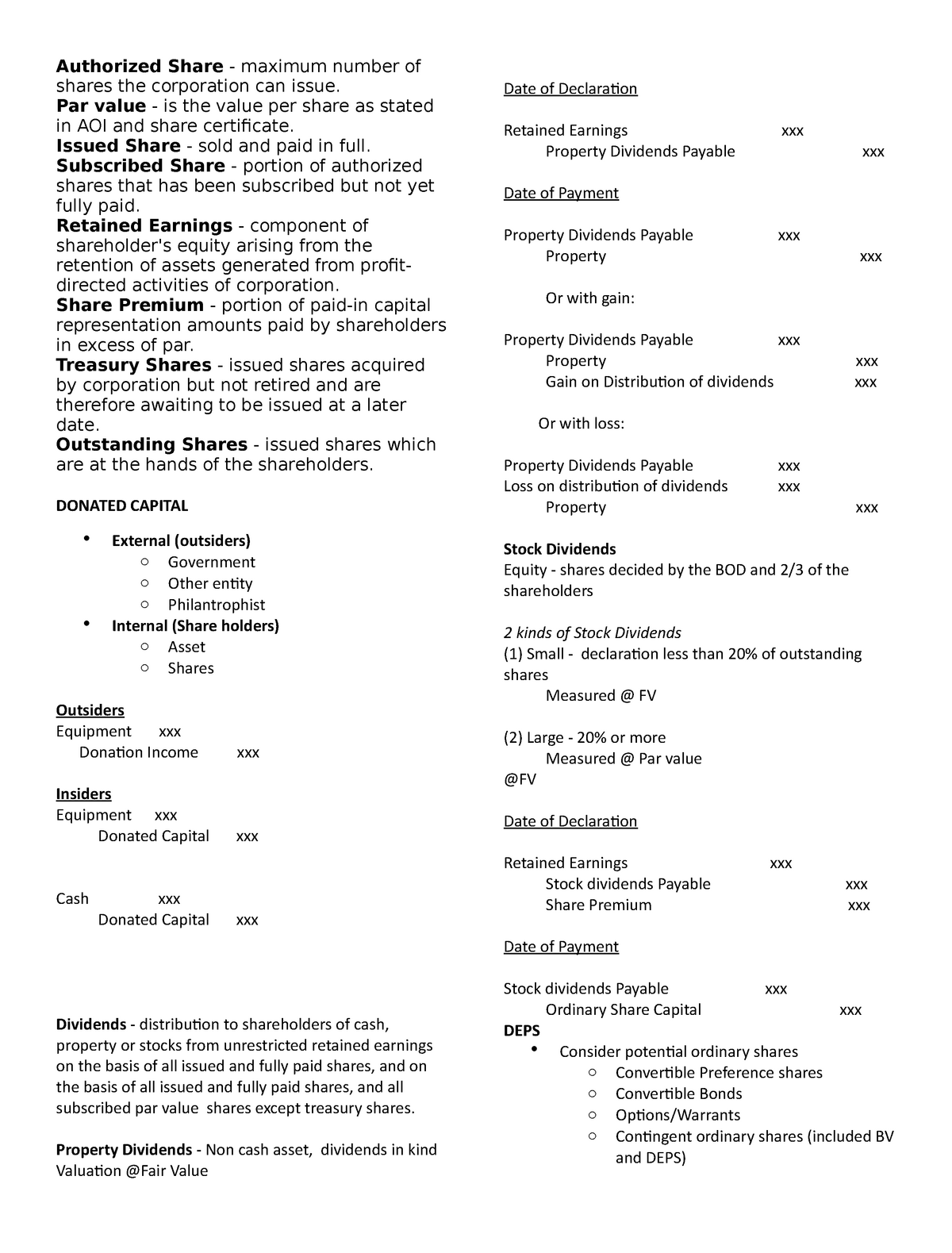 SHE Reviewer - Authorized Share - maximum number of shares the ...