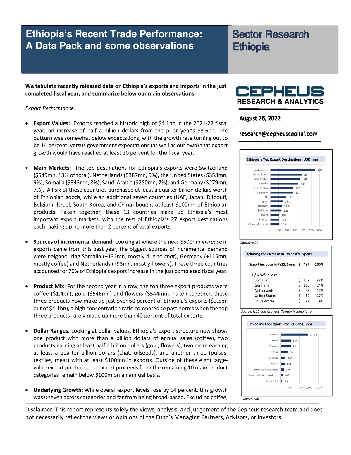 Ethiopia Trade Review 2021 22 Disclaimer This Report Represents   Thumb 1200 1553 