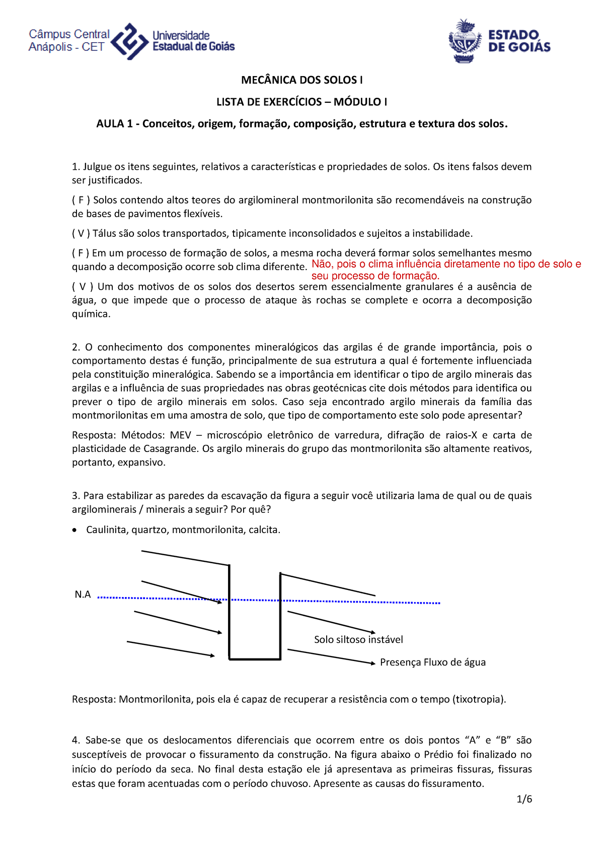 Lista De Exercícios MESO I - Modulo I - Aulas 1 E 2 - MECÂNICA DOS ...