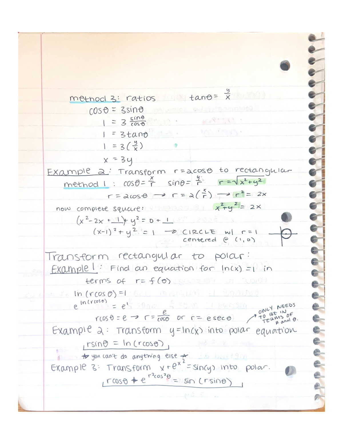 Rectangular to Polar Coordinates - MATH 1020 - Studocu