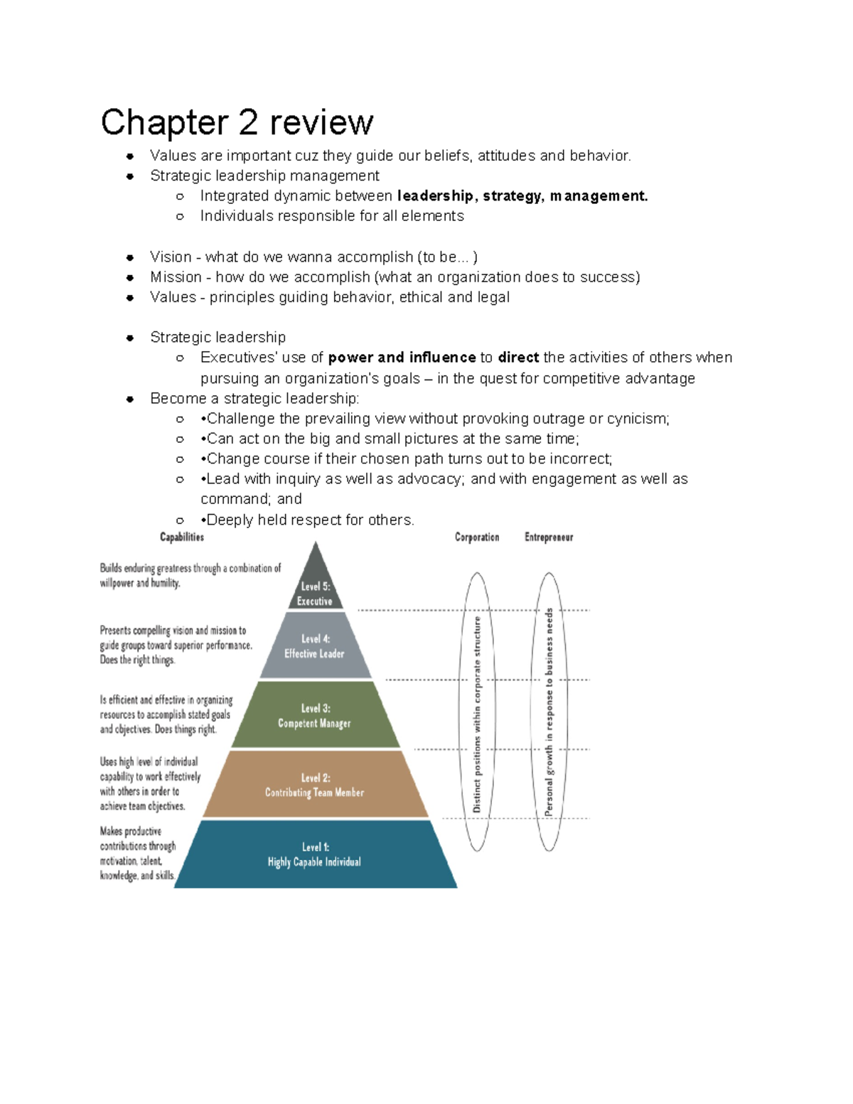 Sm 514 Chapter 2 - Quiz Notes For Strategic Management - Chapter 2 ...