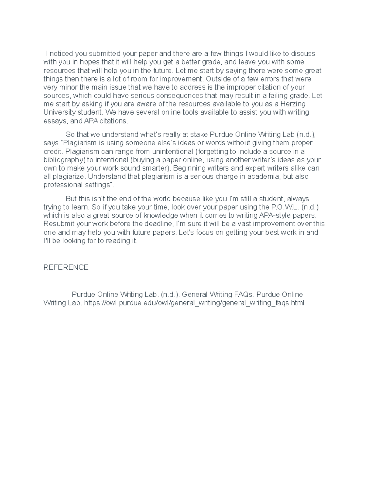Unit 2 Discussion - APA Formatting (14) - I noticed you submitted your ...