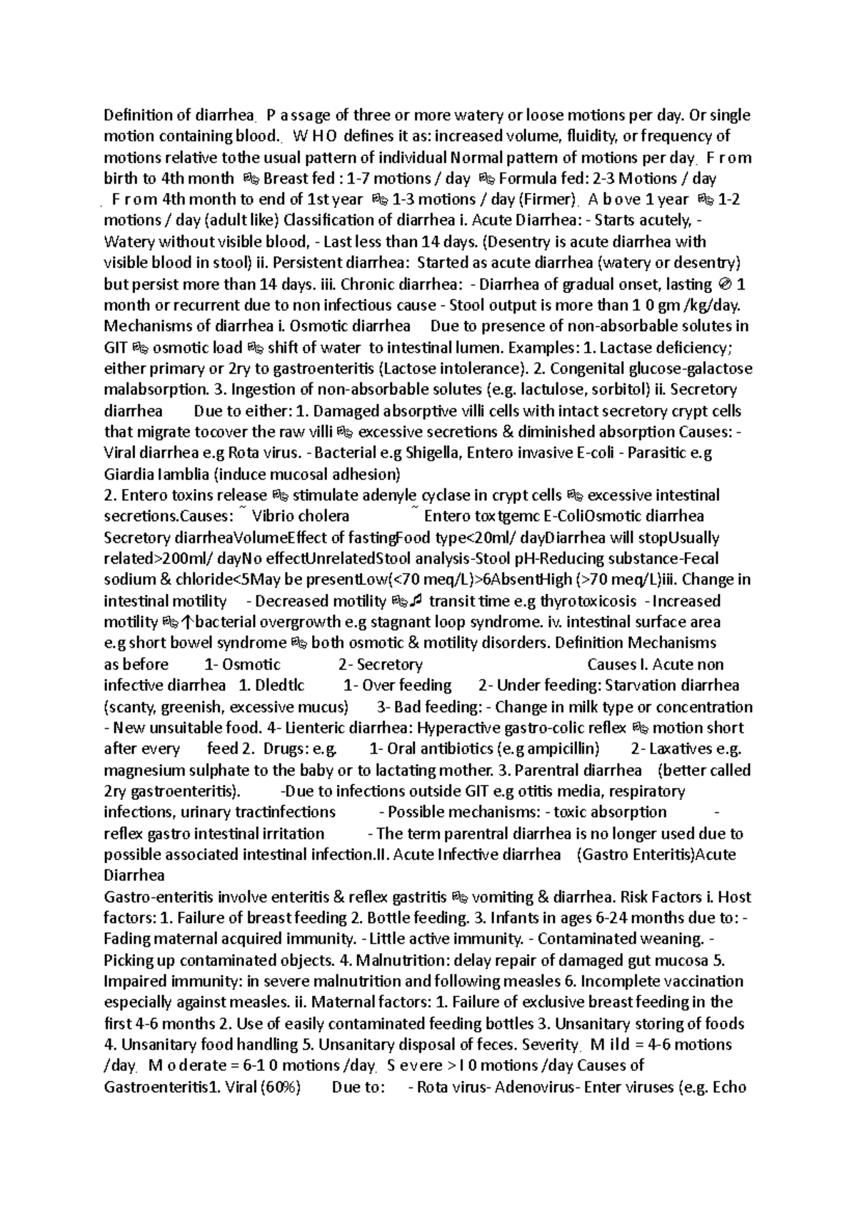 Nursing notes 1 - Defniton of diarrhea P a ssage of three or more ...